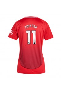 Manchester United Joshua Zirkzee #11 Voetbaltruitje Thuis tenue Dames 2024-25 Korte Mouw